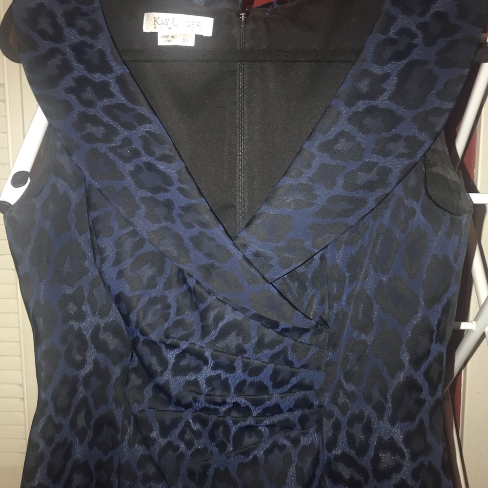 Kay Unger leopard print dress